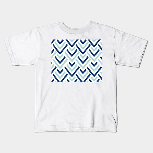 Barbados blue Kids T-Shirt by hamptonstyle